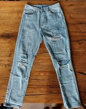 Blue Jeans Gr. S, 5 Pockets, High Waist, Destroyed Look