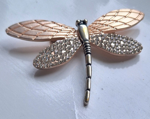 Vintage libelle brosche - libelle, 7cm