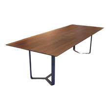 Girsberger Esstisch Yoho Räuchereiche Lackiert Natur N101 Gestell RAL 