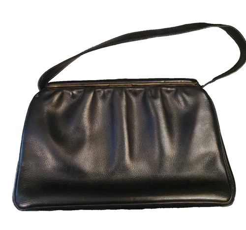 60er 70er handtasche leder - 60er,