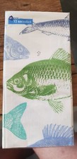 Servietten Karpfen Fisch 12