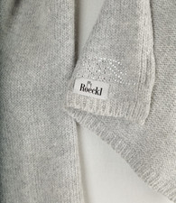 Schal   Stola Roeckl  grau Taube Wolle  mix  30x184 cm wie Neu