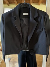 Cropped Blazer Schwarz