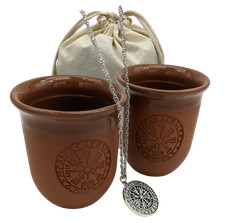 Tonbecher Set Vegvisir -
