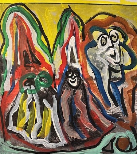 Afrika kunst tanz malerei pop - kunst,