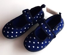 Hausschuhe Herz blau Mädchen