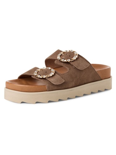 Tamaris aus leder pantolette - leder,