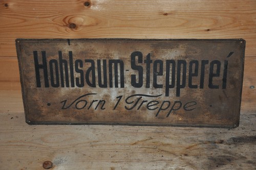 Altes blechschild 30er - altes, 20/30er