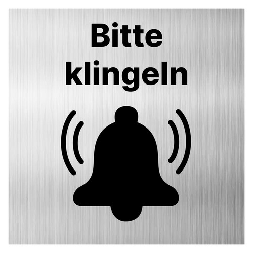Bitte klingeln schild - klingeln,