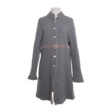 YellaMaris, Mantel, Damen, Größe: 42, Grau/Pink, Wolle, Fischgräte #8cb