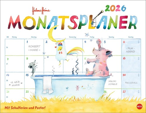 Kalender 2026 heine - -,