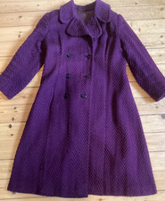 Mantel 70 er Jahre vinted lila Größe 40