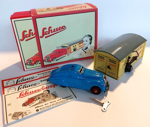 Schuco garage mit kommandoauto - schuco,