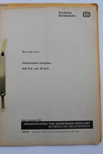Eisenbahn Heft der DB Signaltechnik "Elektronischer Achszähler AzS 70" Merkblatt