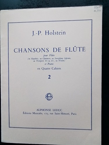 Partitur holstein - -, j.p.