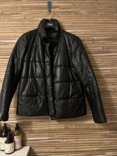 Zara Studio Echtleder Jacke Daunen Gr.l