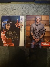 Richard und Selina Freitag Autogrammkarten Original Signiert
