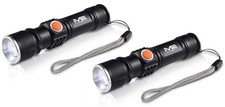 2x Starke LED USB Taschenlampe
