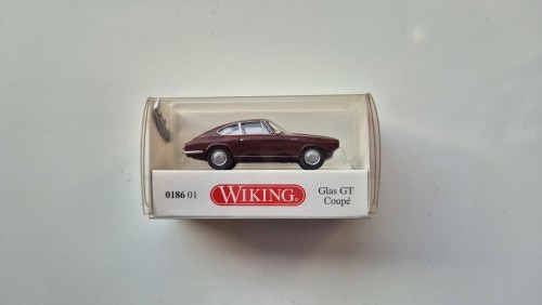 Glas coupe rot - rot, 1:87