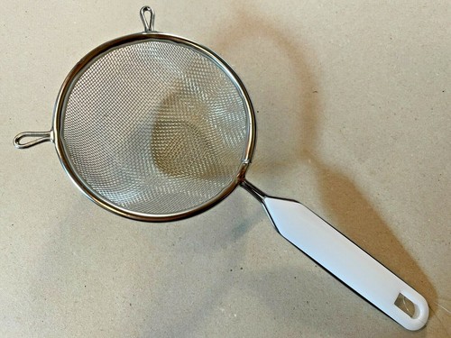 Sieb weiß 10cm mehlsieb - weiß,