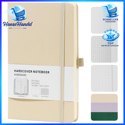 Notizbuch dotted hardcover - notizbuch,