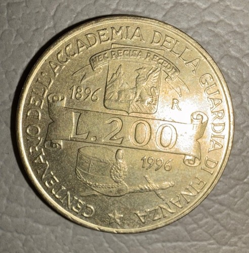 200 lire münze 1996 italien - 200,