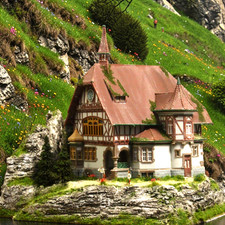 Exklusives Diorama  H0 / Villa