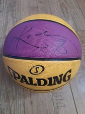 Kobe Bryant Rookie Autogramm Auto Los Angeles Lakers Spalding Basketball Purple