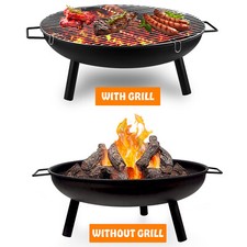 Große Runde Stahl Feuerstelle