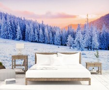 3D Winter Schnee Wald Q1335