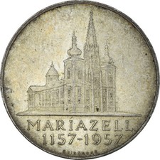 [#940304] Münze, Österreich, 25 Schilling, 1957, SS+, Silber, KM:2883