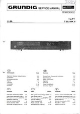 Service manual for Grundig T