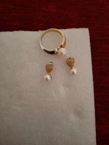 Ring und ohrringe aus 750 - und,