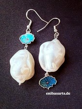 Asymmetrische Barock-Kunstperlen Ohrringe