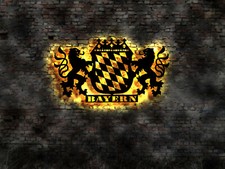 Bayern wappen led leuchtschild - bayern,