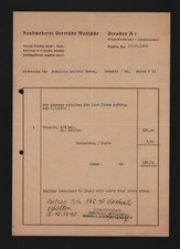 DRESDEN, Rechnung 1940