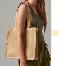 Westford Mill Jute Beutel Einkaufstasche Compact Tote Bag 10L W406 NEU