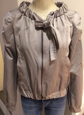 Spoom Damen Blouson, Jacke, Farbe Schilf, Schimmernde Qualität, Größe 38