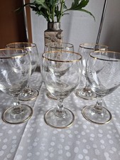 Weingläser , Goldrand Und Schliff