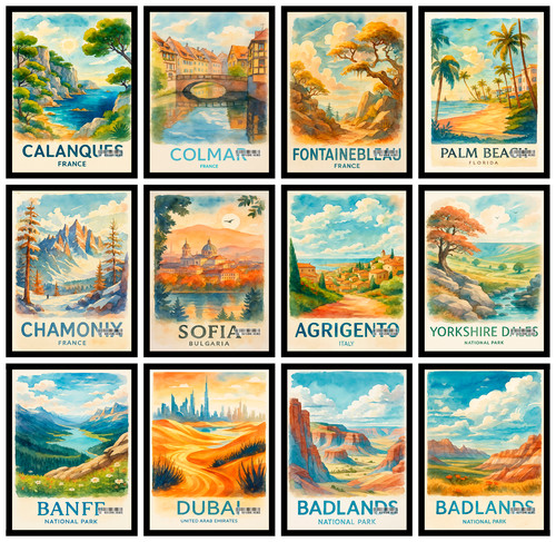 Weltstädte reise poster - weltstädte,