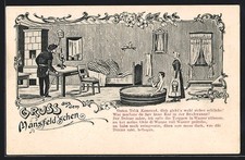 Künstler-AK Mansfeld