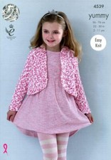 King Cole Lecker Einfach Gestrickt Stricken Muster Bolero 4539