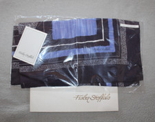 FISBA STOFFELS - Seidentuch 100% reine Seide - Blautöne-ca. 76/76 cm - neuwertig