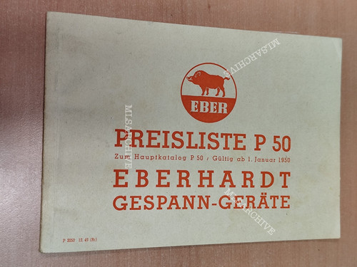 Eberhardt preisliste p50 - preisliste,