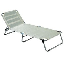 Fiam Amigo Big Liegstuhl Dreibeinliege Relaxliege Liege Gartenliege silbergrau