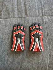 Vintage Reusch Ski Pool DSV Motorrad Leder Handschuhe Gr S M Rot Schwarz