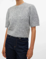 VMNOVAH Strickpullover kurzarm