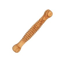 Olivenholz Hunde Kaustab mit Rillen Holz Kauknochen Vegan Kauwurzel Kauspielzeug