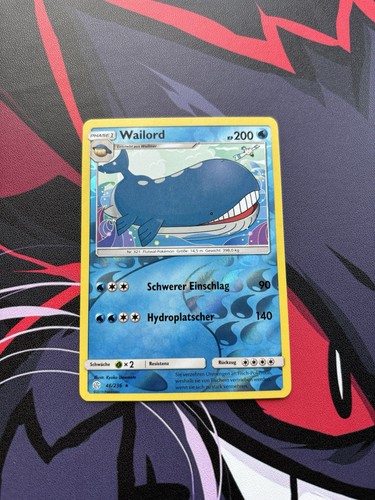 Pokémon karte wailord 236 - karte, 46/236