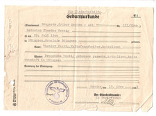 X5- Geburtsurkunde *